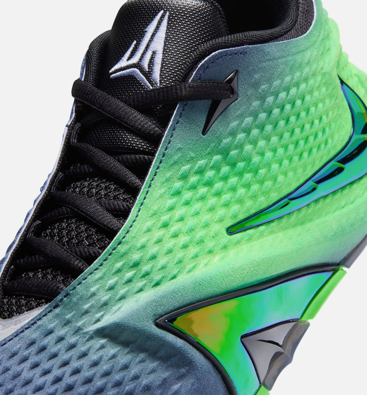 Ja 4 Nightmare – Men's Lifestyle Sneaker (Obsidian / Black / Voltage Green / Metallic Silver)