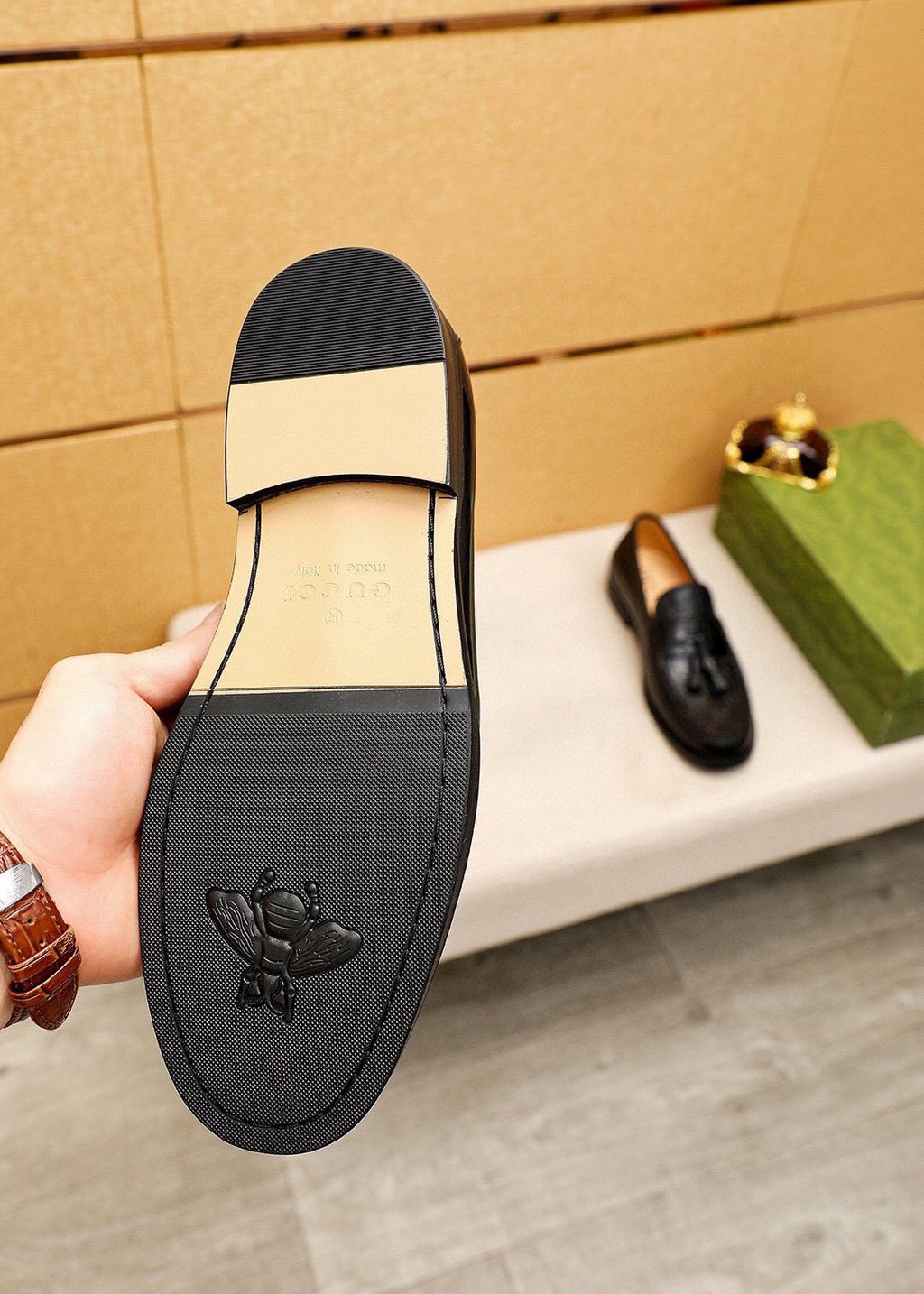 Gucci Black Tassel Loafers