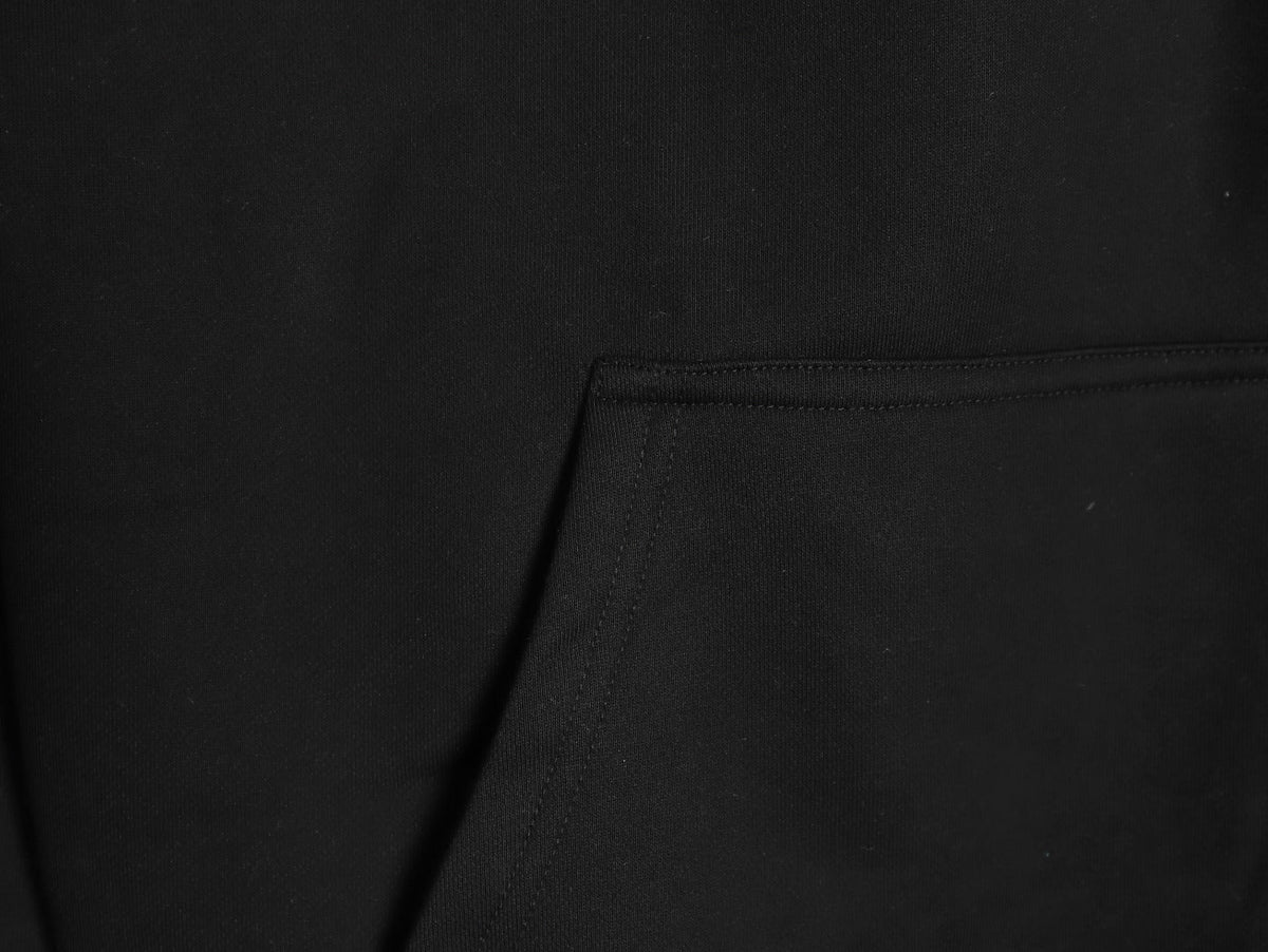 Dior CD Three-Color Badge Patch Hoodie - Black